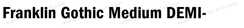 Franklin Gothic Medium DEMI字体转换